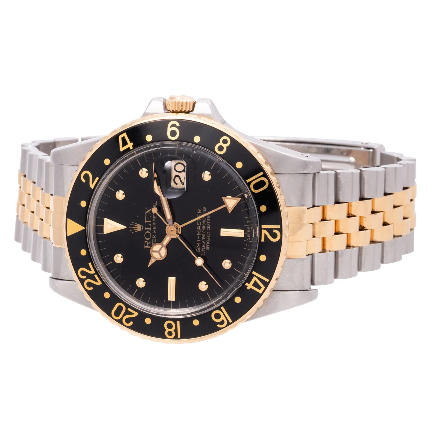 Rolex GMT-Master 16753 40mm Yellow gold and Stainless steel Black 2