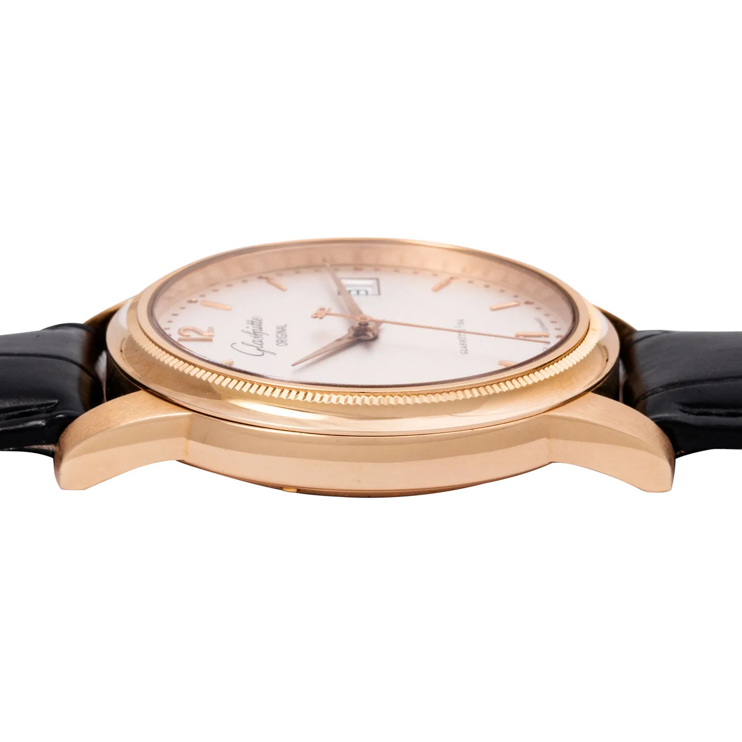 Glashütte Senator 39-11-04-02-04 38mm Rose gold Silver 7