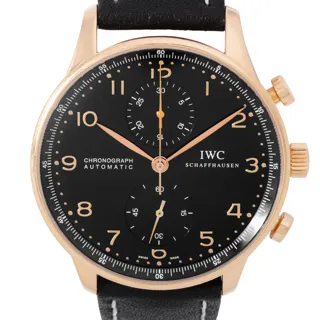 IWC Portugieser 371415 Yellow gold Black