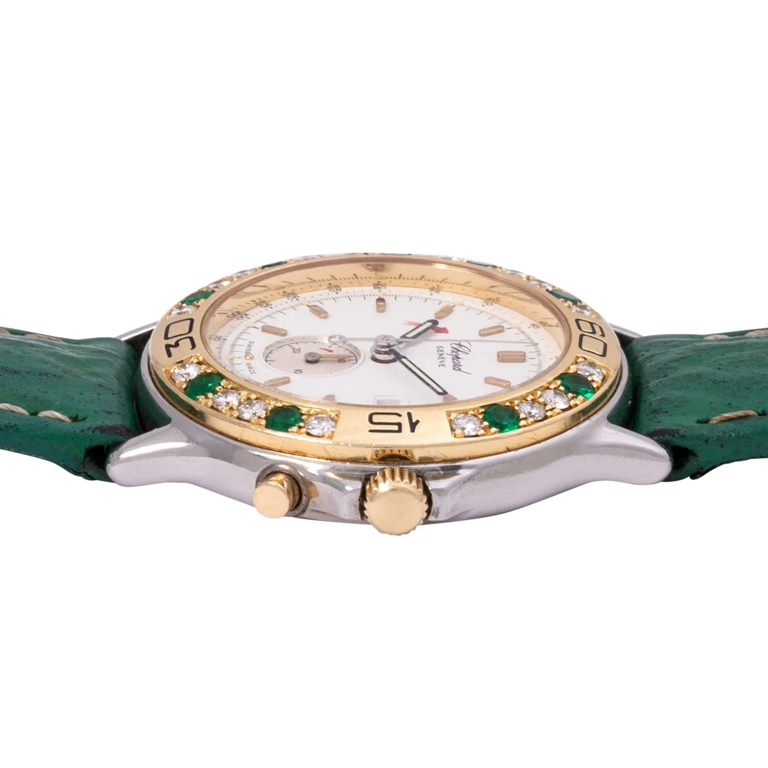 Chopard Mille Miglia 13/8175-22 31mm Yellow gold, stainless steel and diamond-set White 2