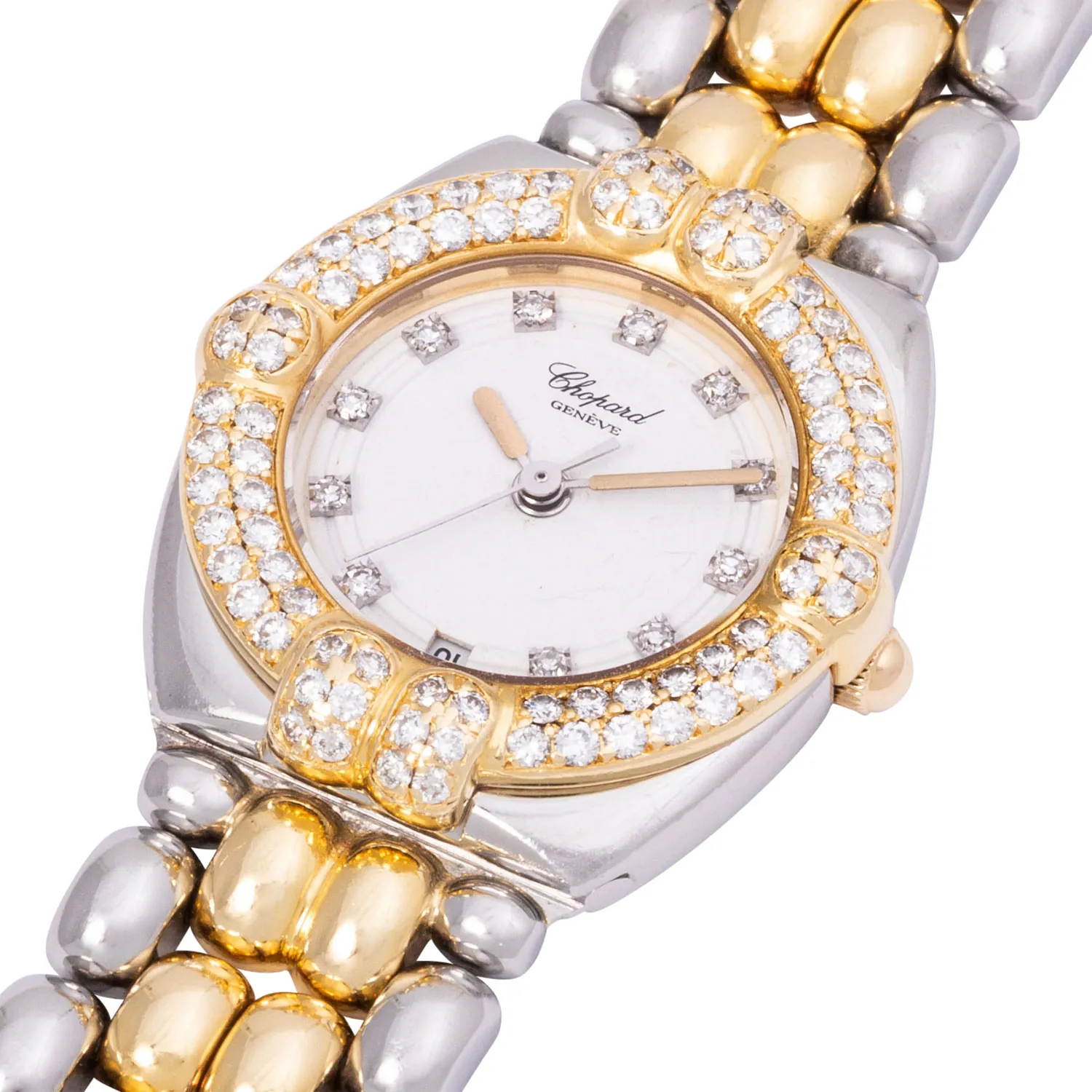 Chopard Gstaad 8112 24mm Yellow gold and Stainless steel and Diamond White 3