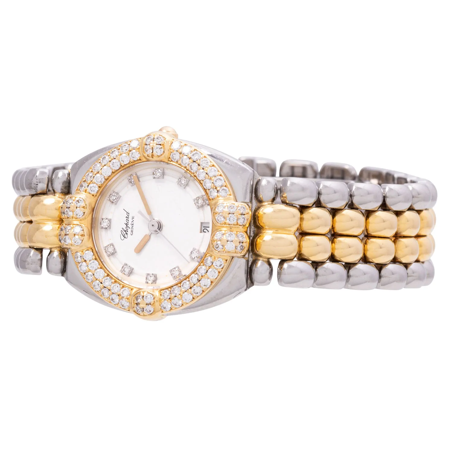 Chopard Gstaad 8112 24mm Yellow gold and Stainless steel and Diamond White 5