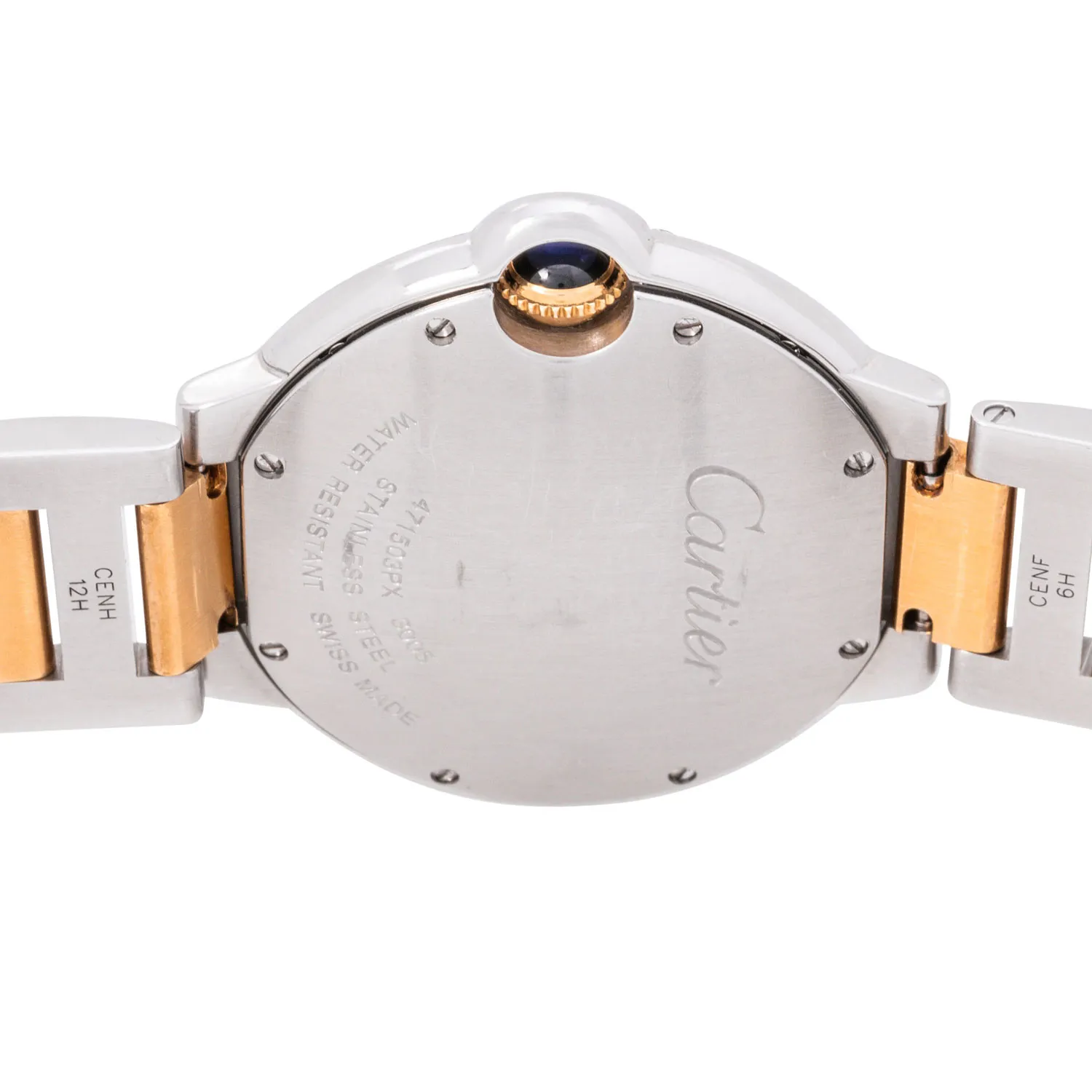 Cartier Ballon Bleu 3005 36mm Yellow gold and Stainless steel and Diamond Silver 1