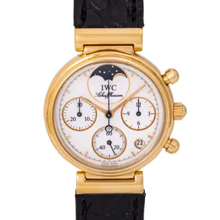 IWC Da Vinci Chronograph IW3736 Yellow gold White