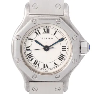 Cartier Santos Octagon 0906 Stainless steel White