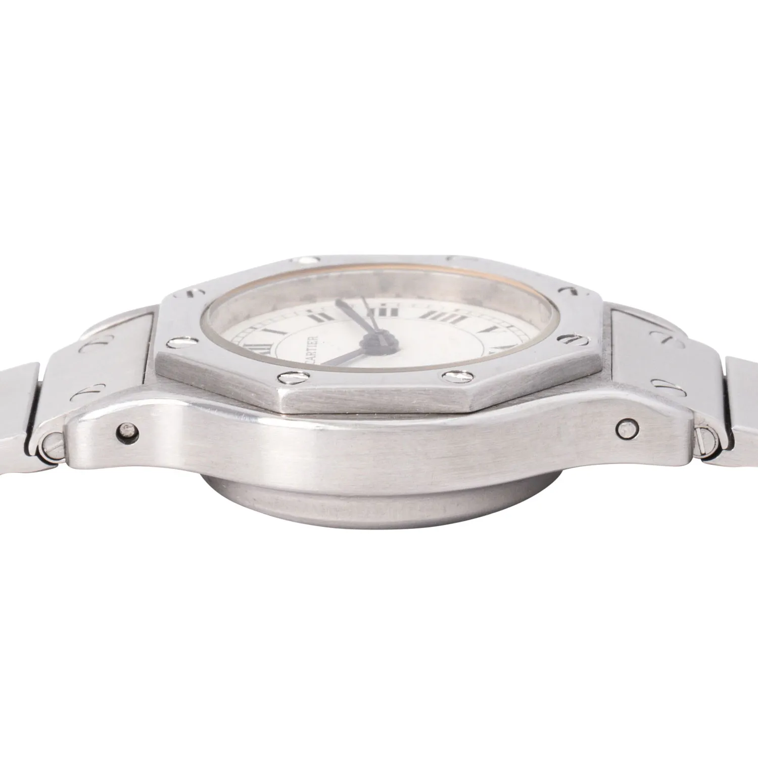 Cartier Santos Octagon 0906 24mm Stainless steel White 3