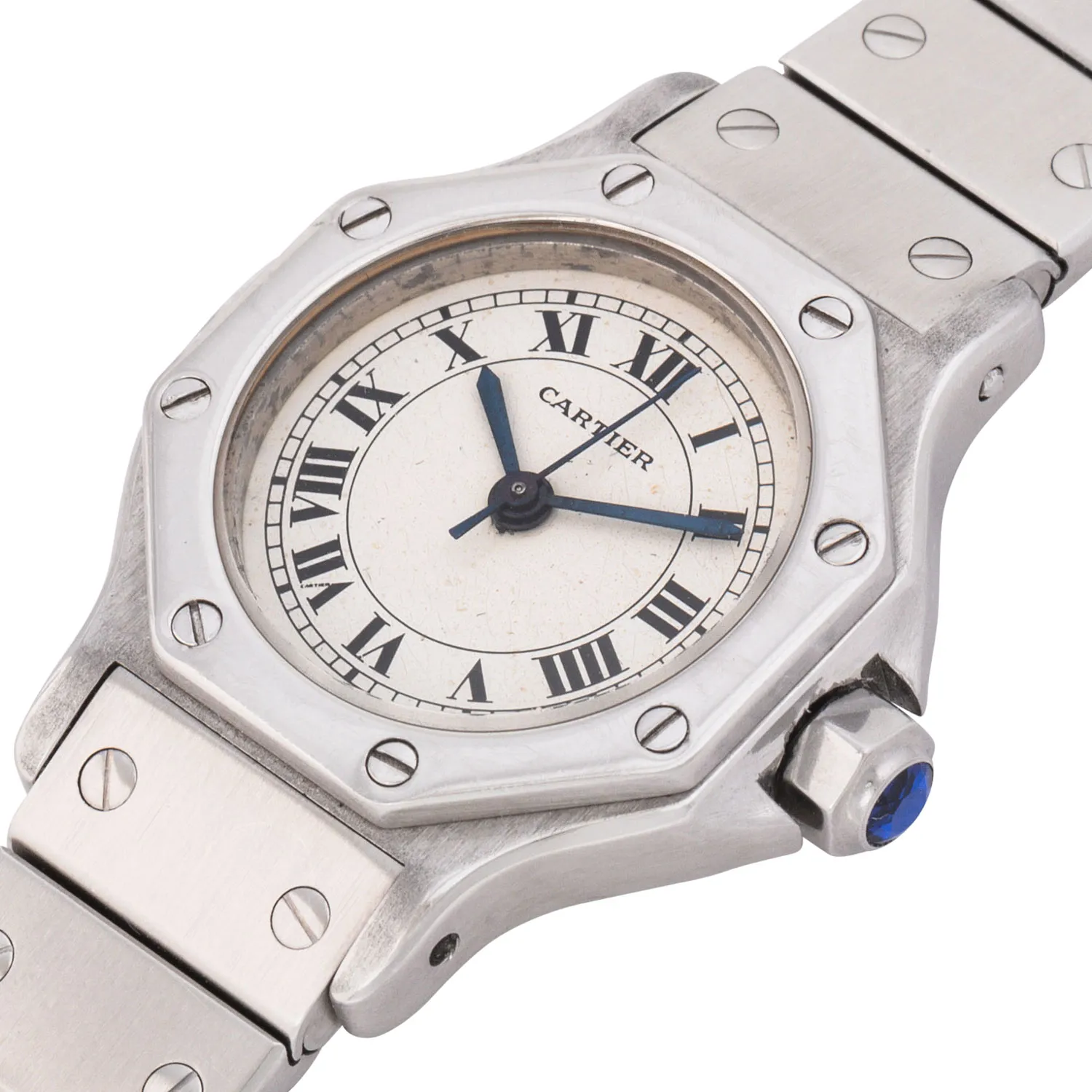 Cartier Santos Octagon 0906 24mm Stainless steel White 4