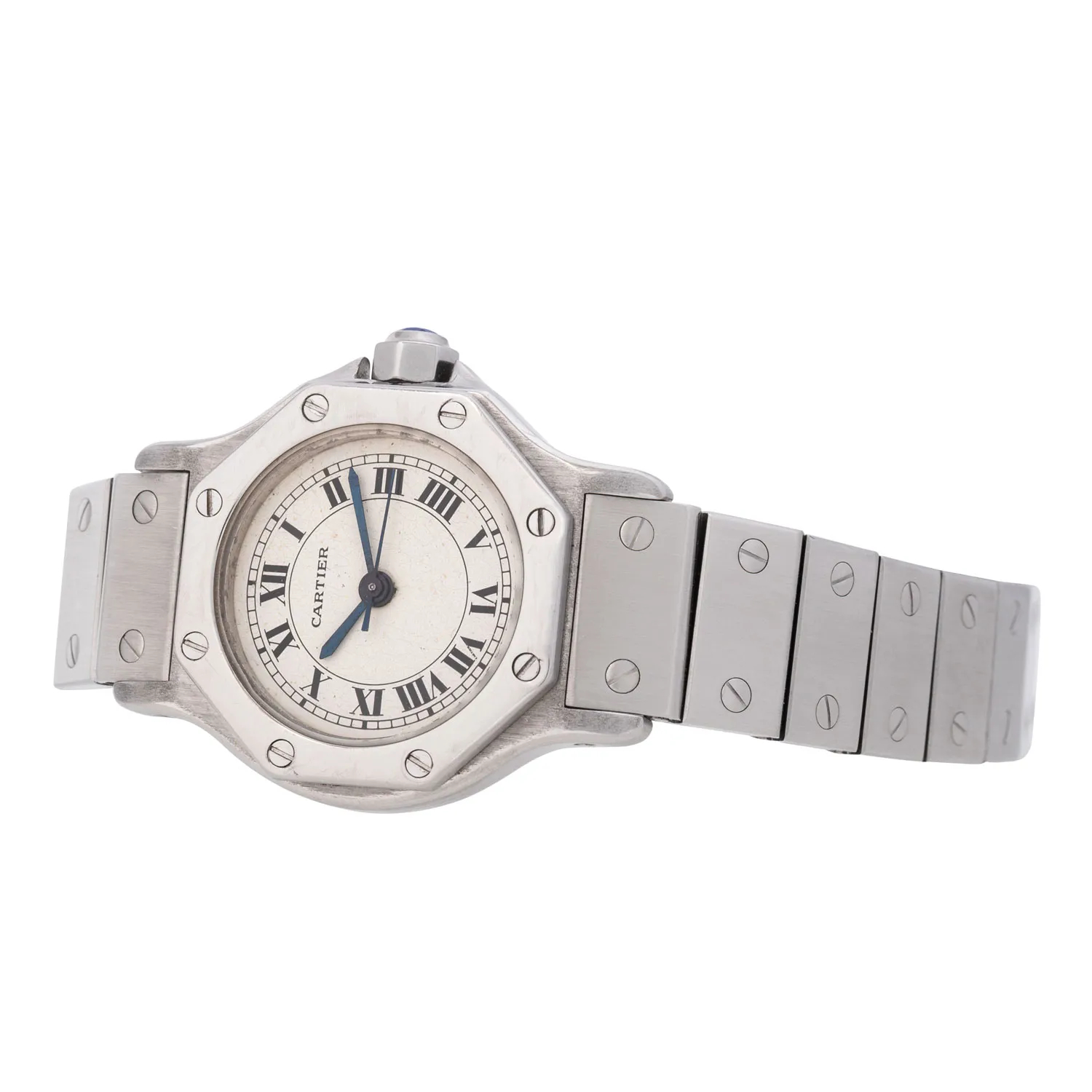 Cartier Santos Octagon 0906 24mm Stainless steel White 5