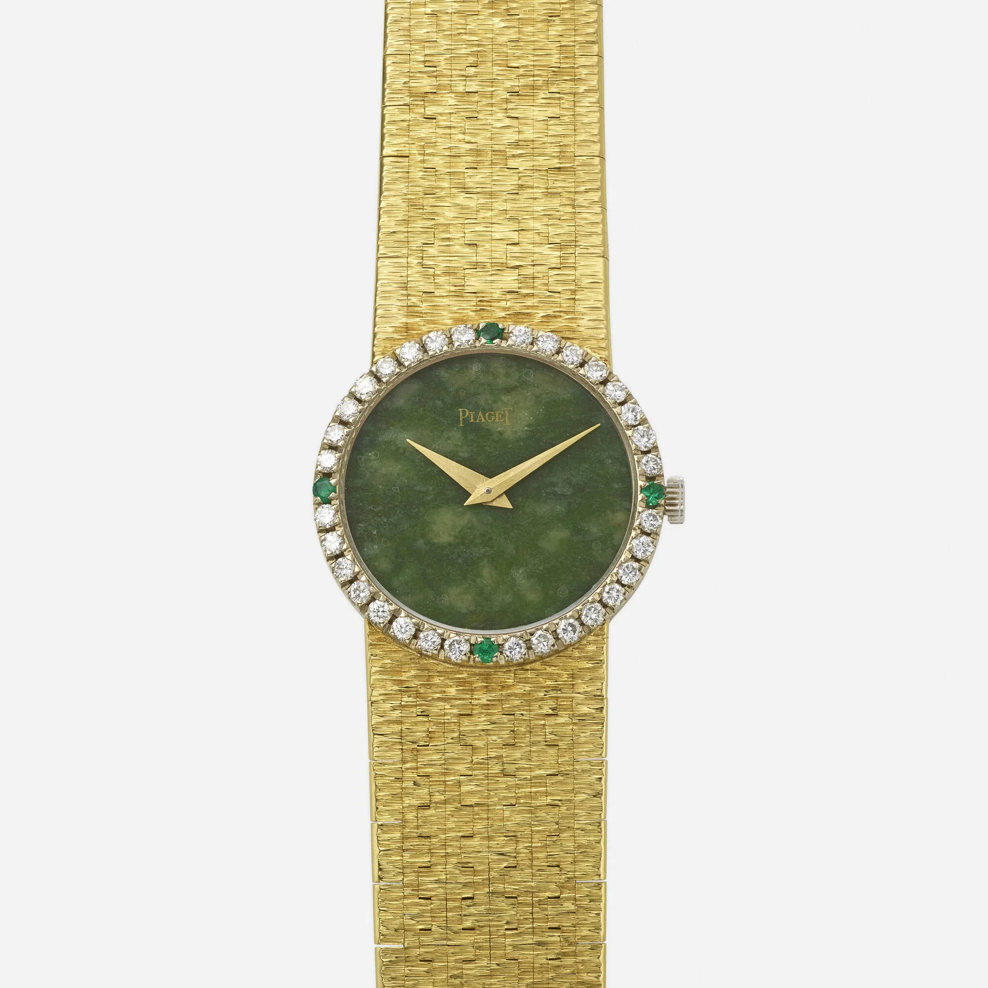 Piaget 9706 A6 24mm White gold and Yellow gold Jade