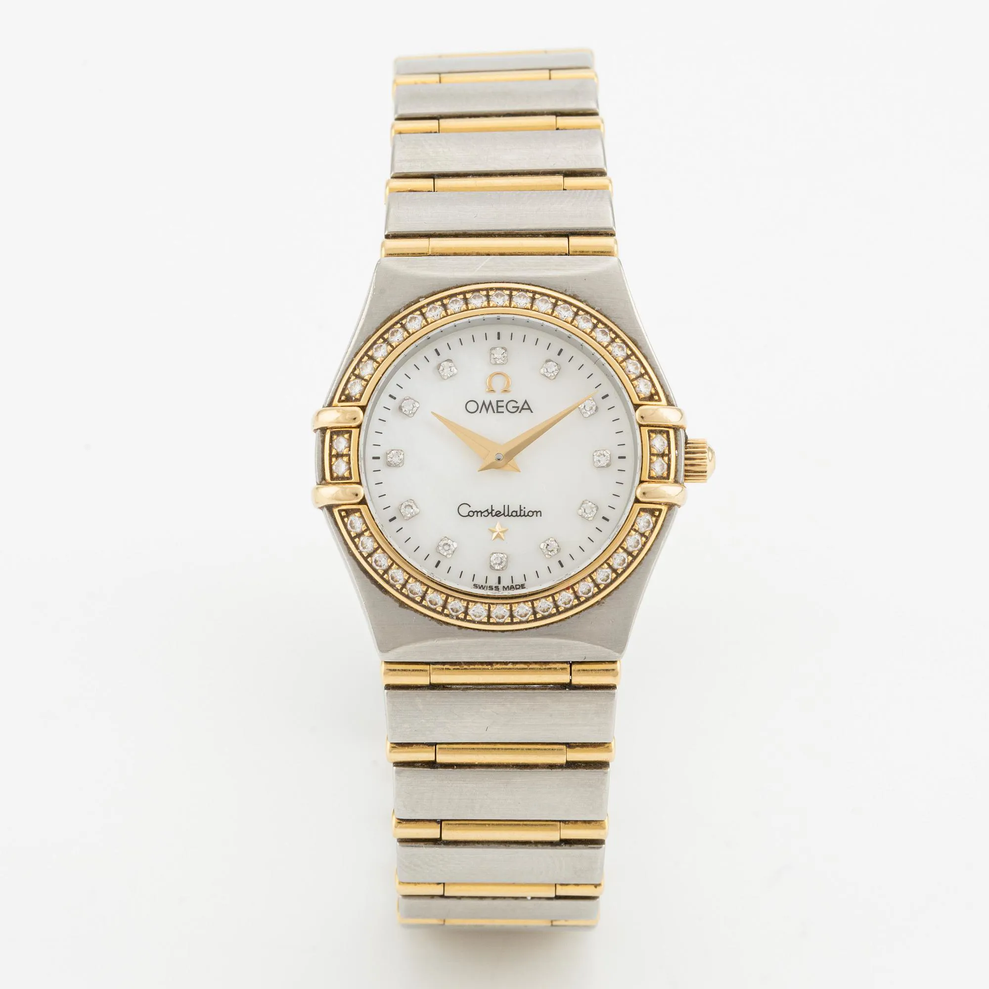 Omega Constellation 12777500 25.5mm Stainless steel and gold and Diamond Mother-of-pearl