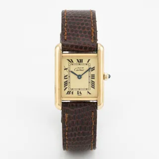 Cartier Tank Gilded silver