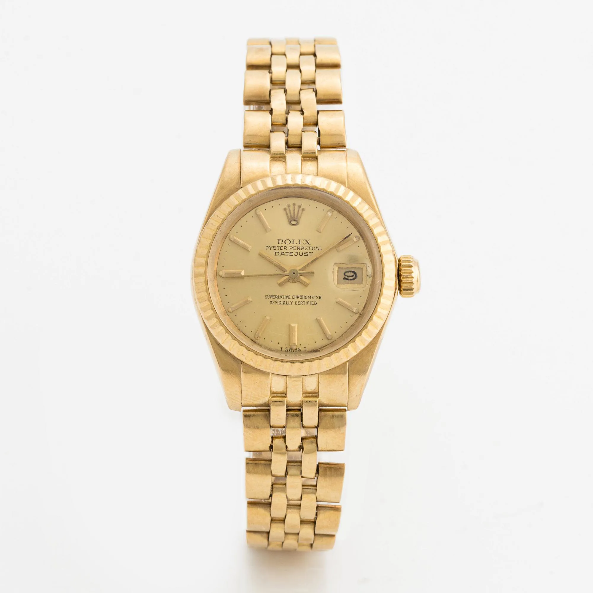 Rolex Datejust 6917 26mm 18k Gold Silver