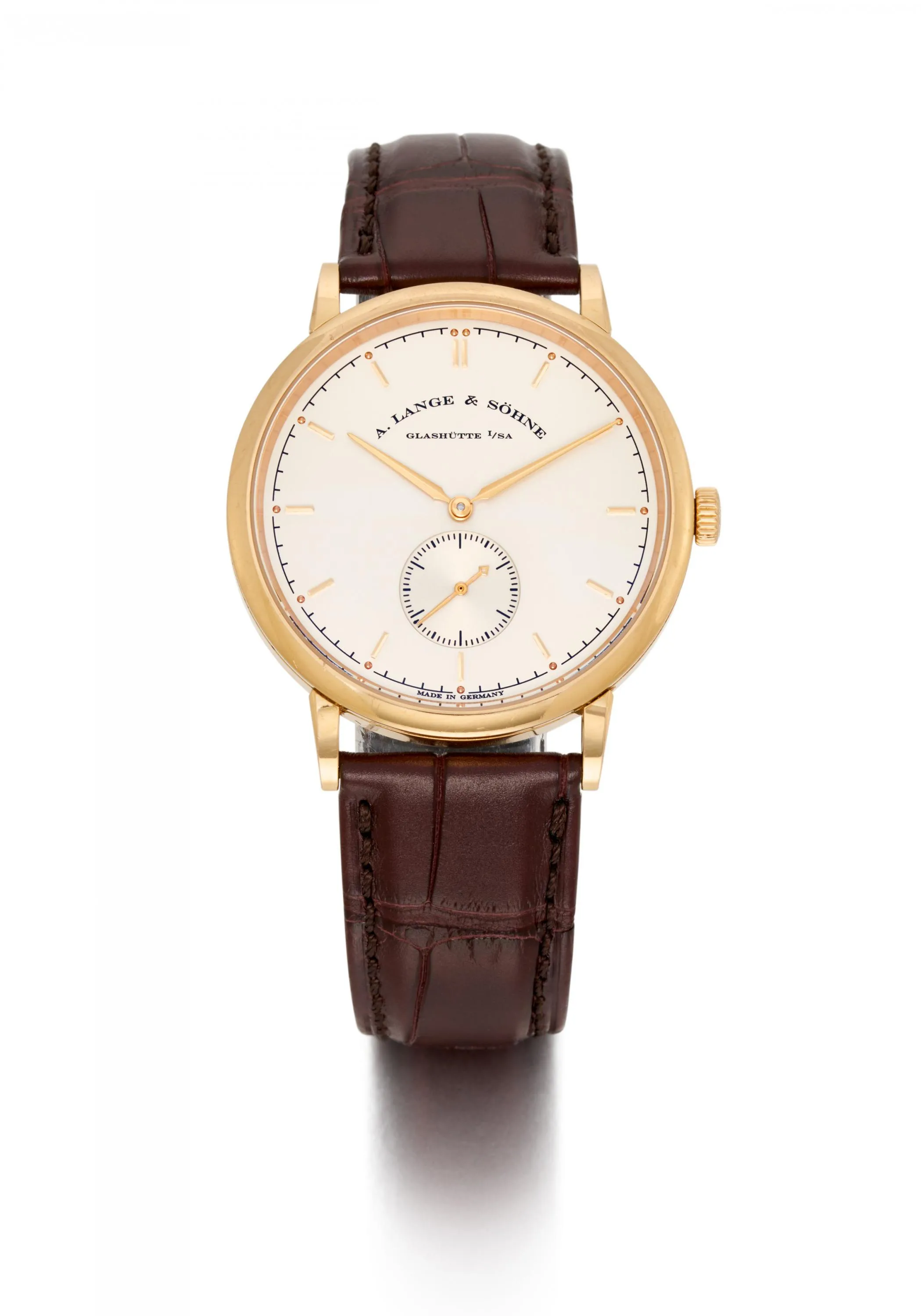 A. Lange & Söhne Saxonia 216.032 37mm Rose gold Silver