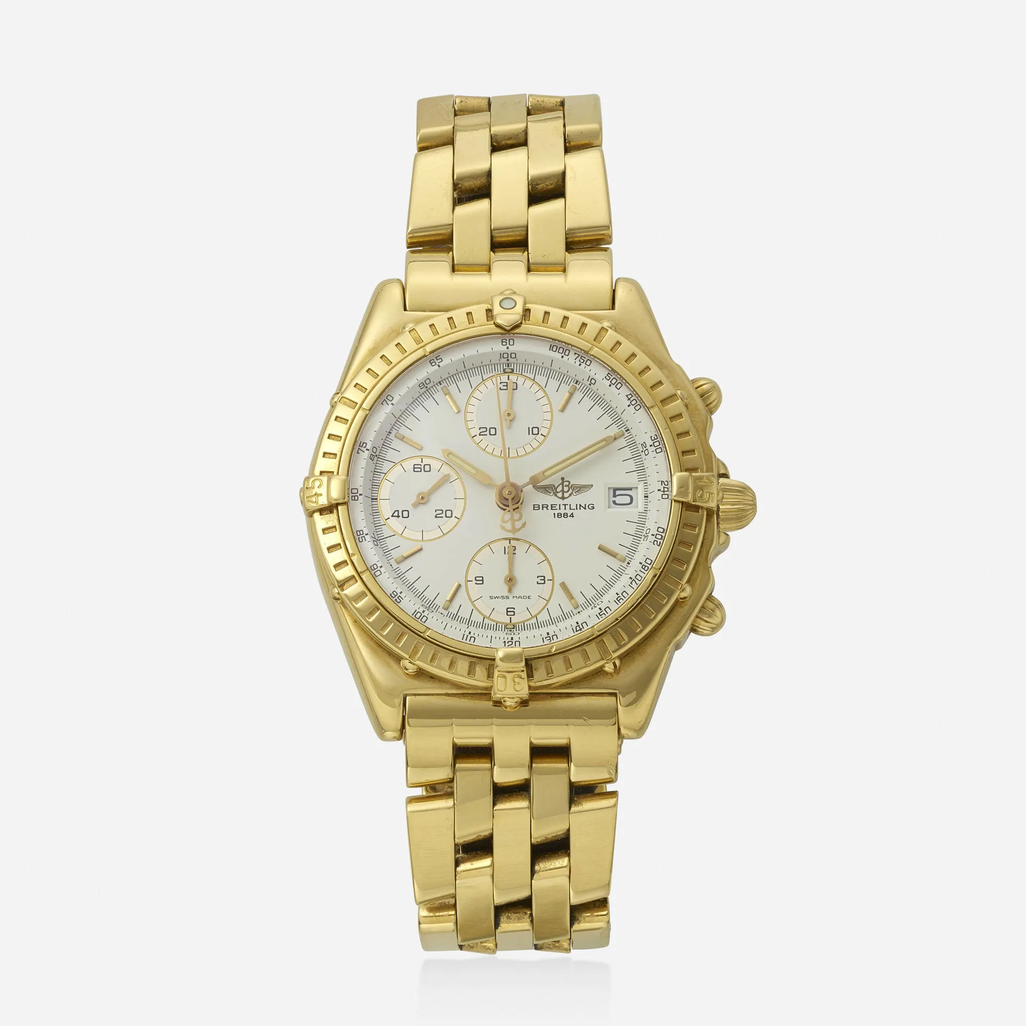 Breitling Chronomat K13048 40mm Yellow gold White