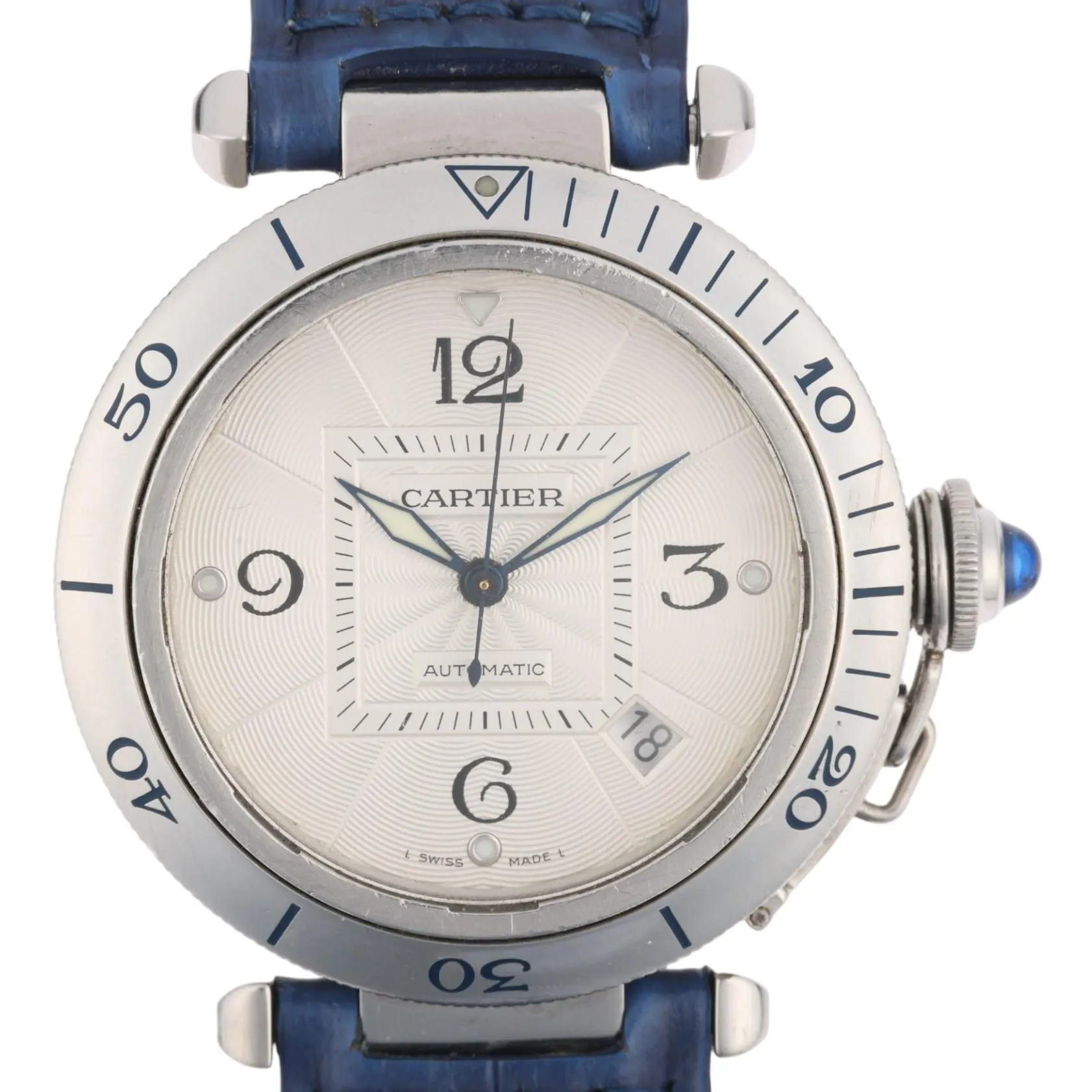 Cartier Pasha 2379 38mm Stainless steel Silver