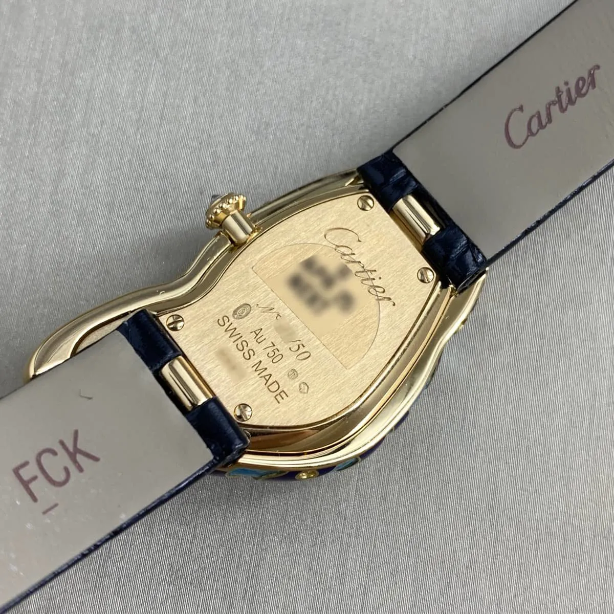 Cartier Crash Crash Tigrée HP101529 43.68mm Yellow gold Diamond 2