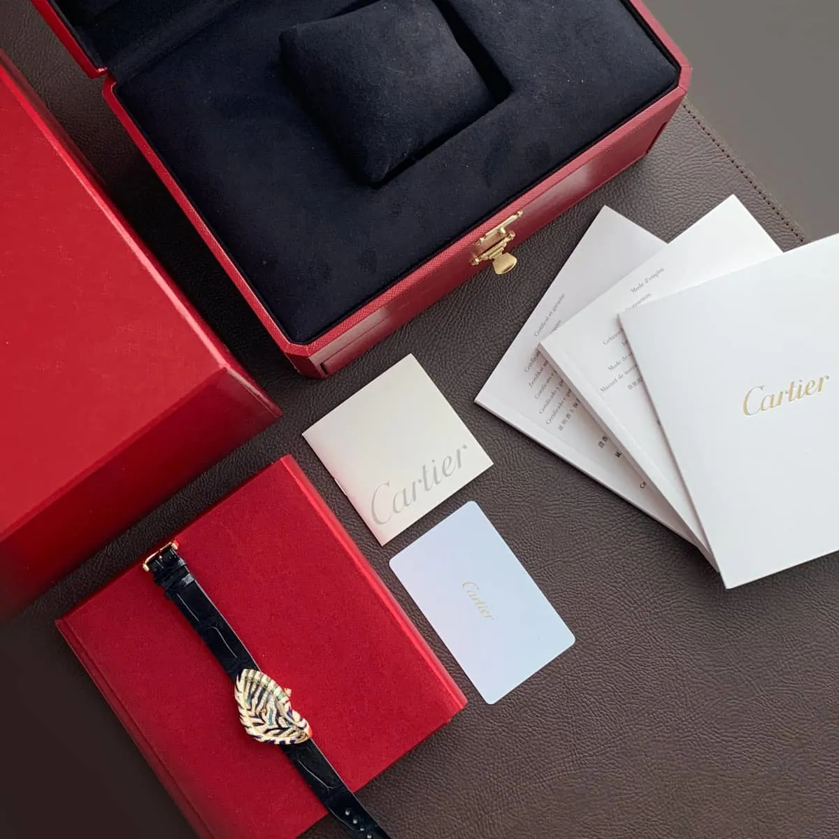 Cartier Crash Crash Tigrée HP101529 43.68mm Yellow gold Diamond 14