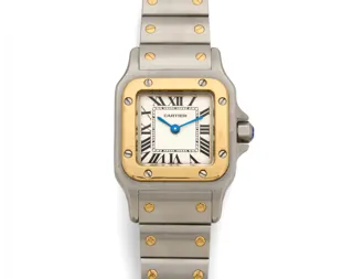 Cartier Santos 1567 Yellow gold and Stainless steel Silver