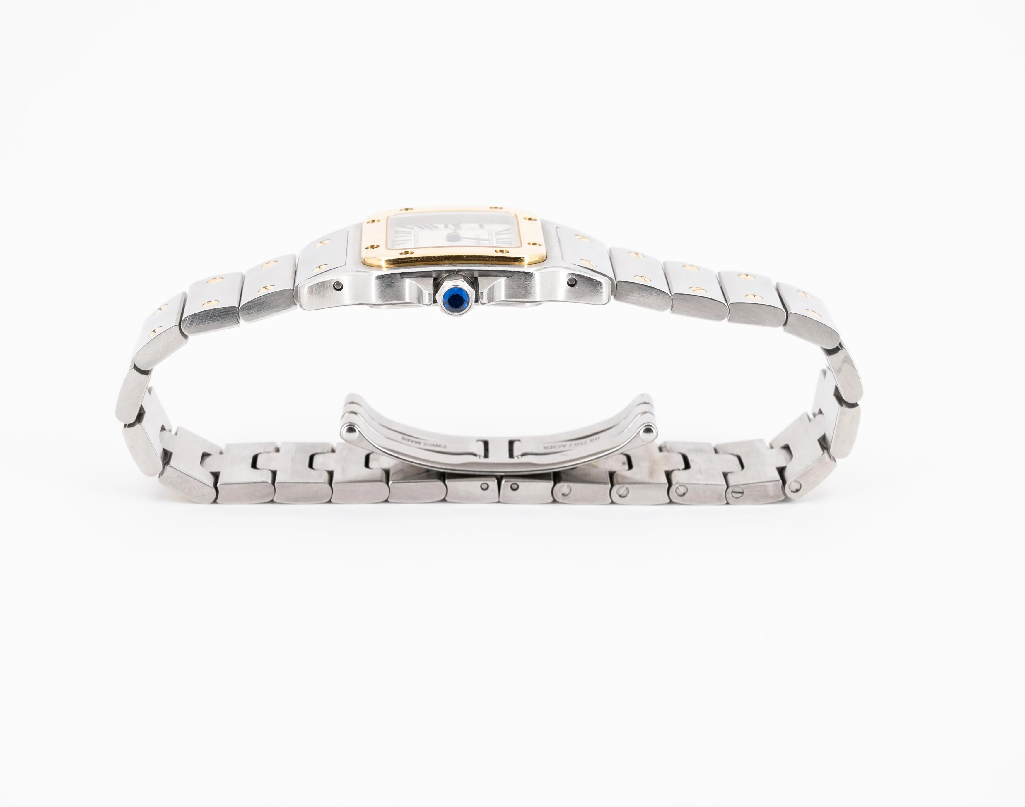 Cartier Santos 1567 24mm Yellow gold and Stainless steel Silver 4