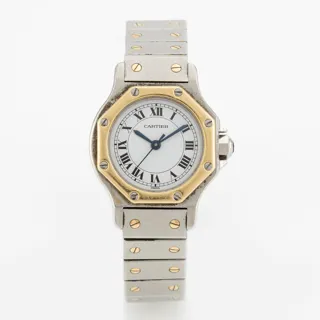 Cartier Santos Ronde Stainless steel and gold