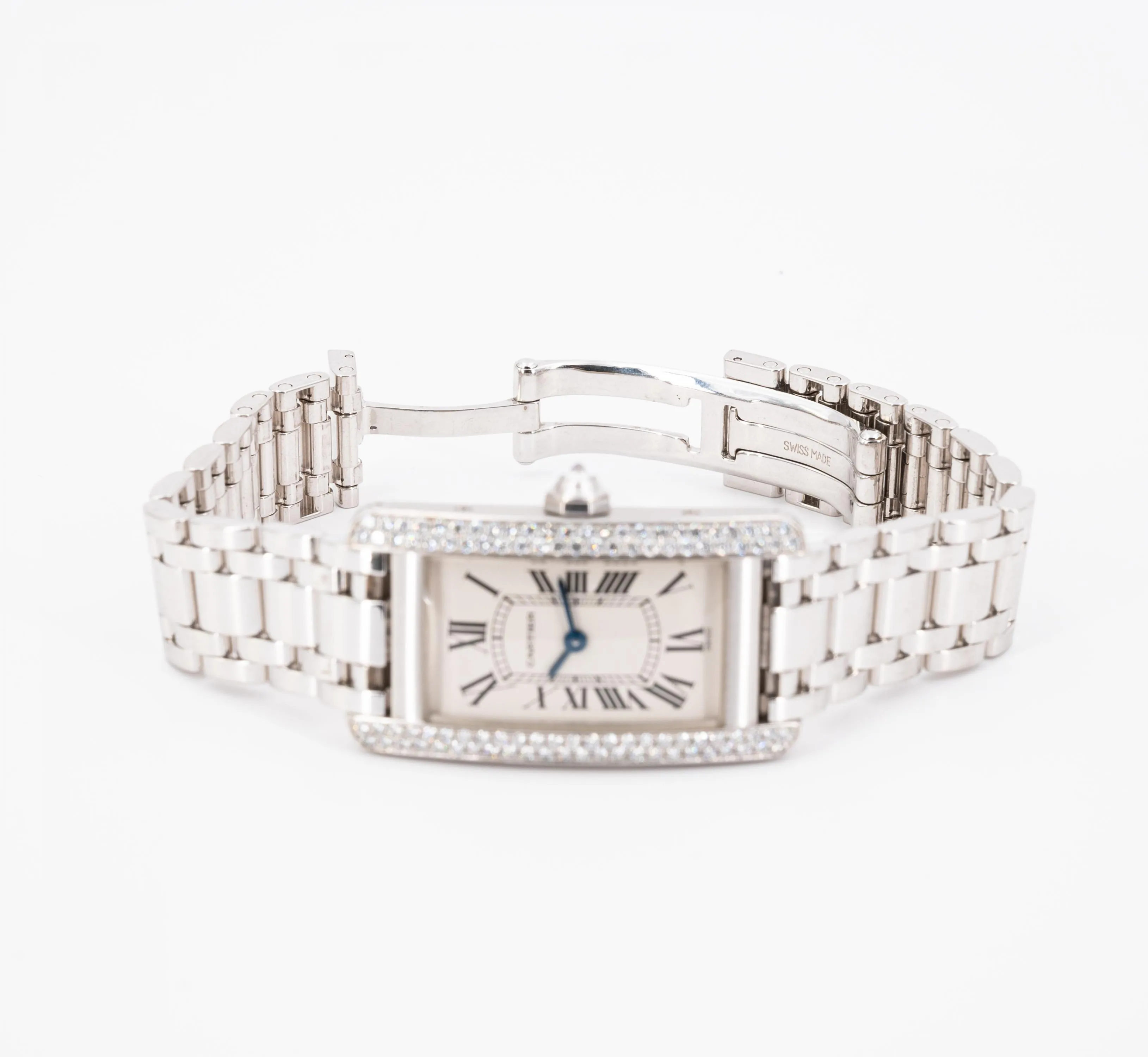 Cartier Tank 1713 19mm White gold and Diamond White 1