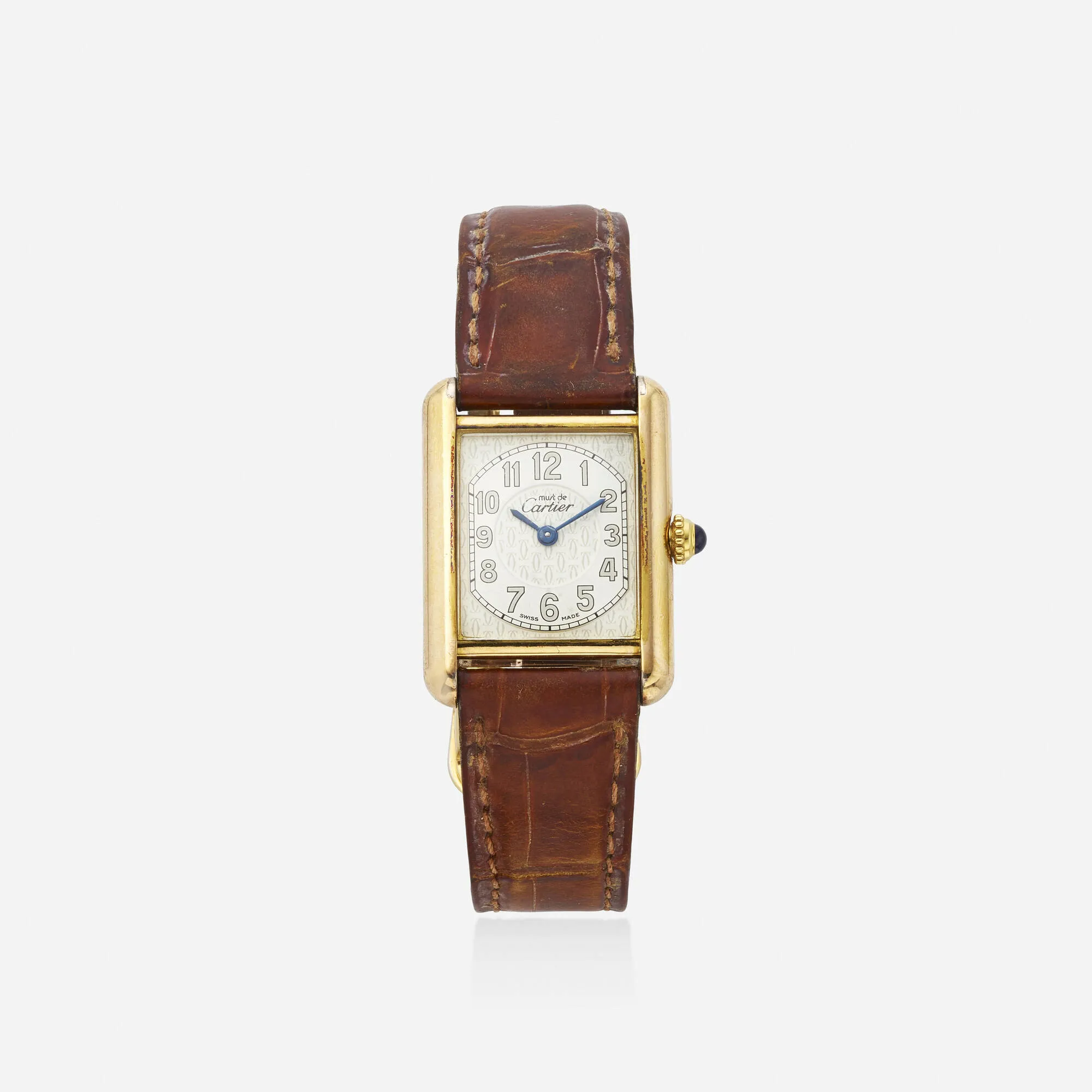 Cartier Tank 2415 22mm Gold-plated sterling silver Silver