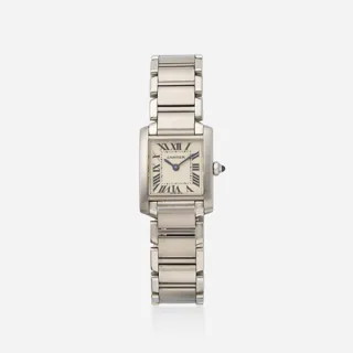 Cartier Tank Louis Cartier 2384 Stainless steel White