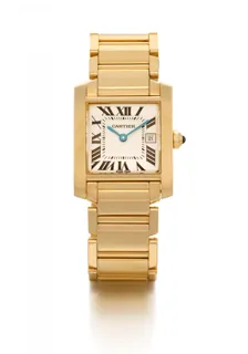 Cartier Tank Française 2466 Yellow gold White