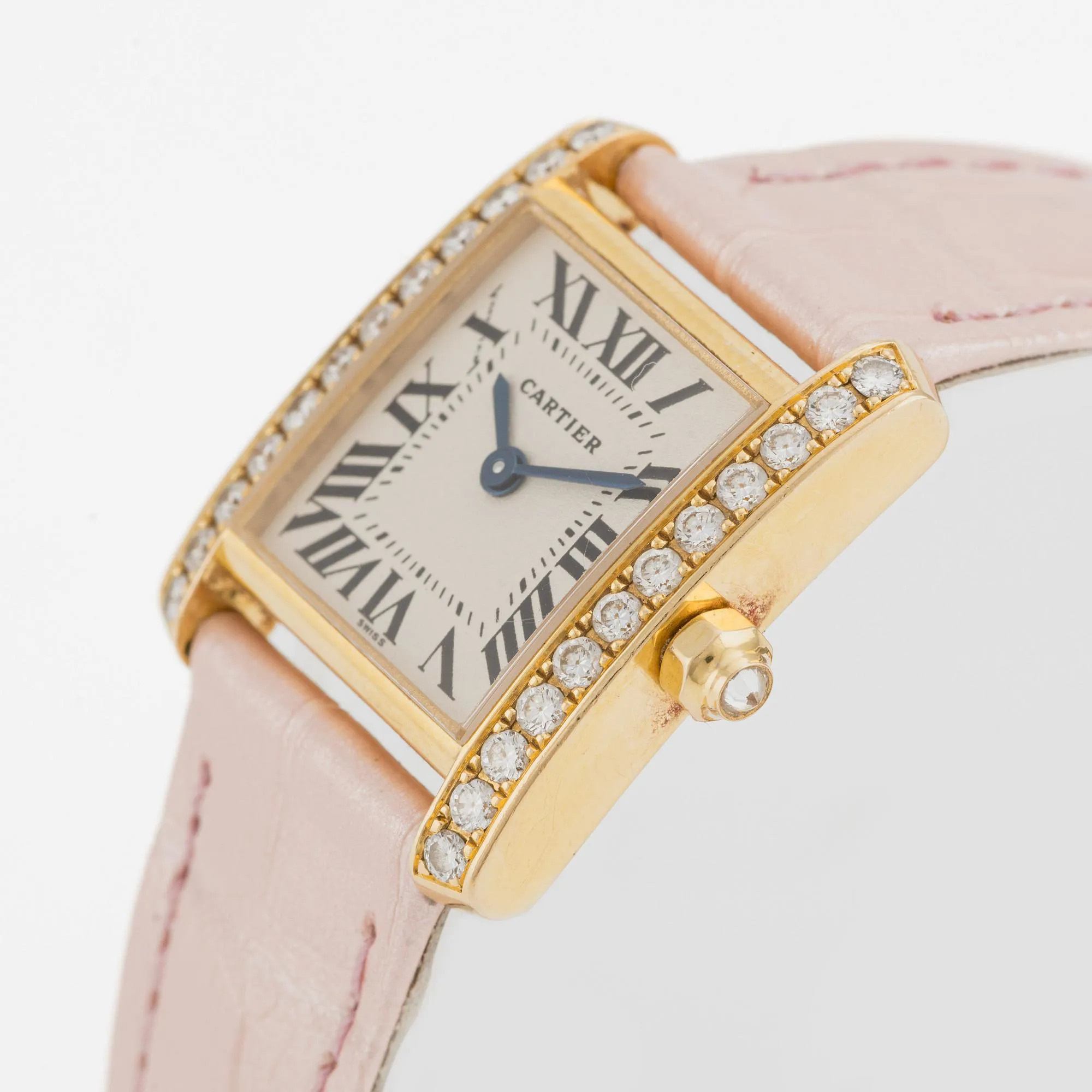 Cartier Tank Française WE1001RC 20.5mm 18k Gold and Diamond 3