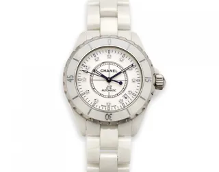 Chanel J12 H1629 Ceramic and Stainless steel White