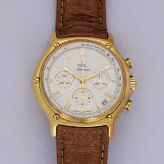 Ebel 1911 Chronograph 8134901 Yellow gold Silver