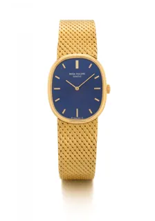 Patek Philippe Ellipse 3748/1 Yellow gold Blue