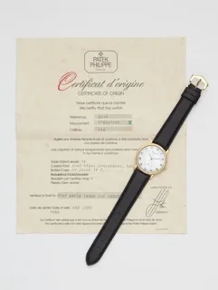 Patek Philippe Calatrava 3919 Yellow gold White