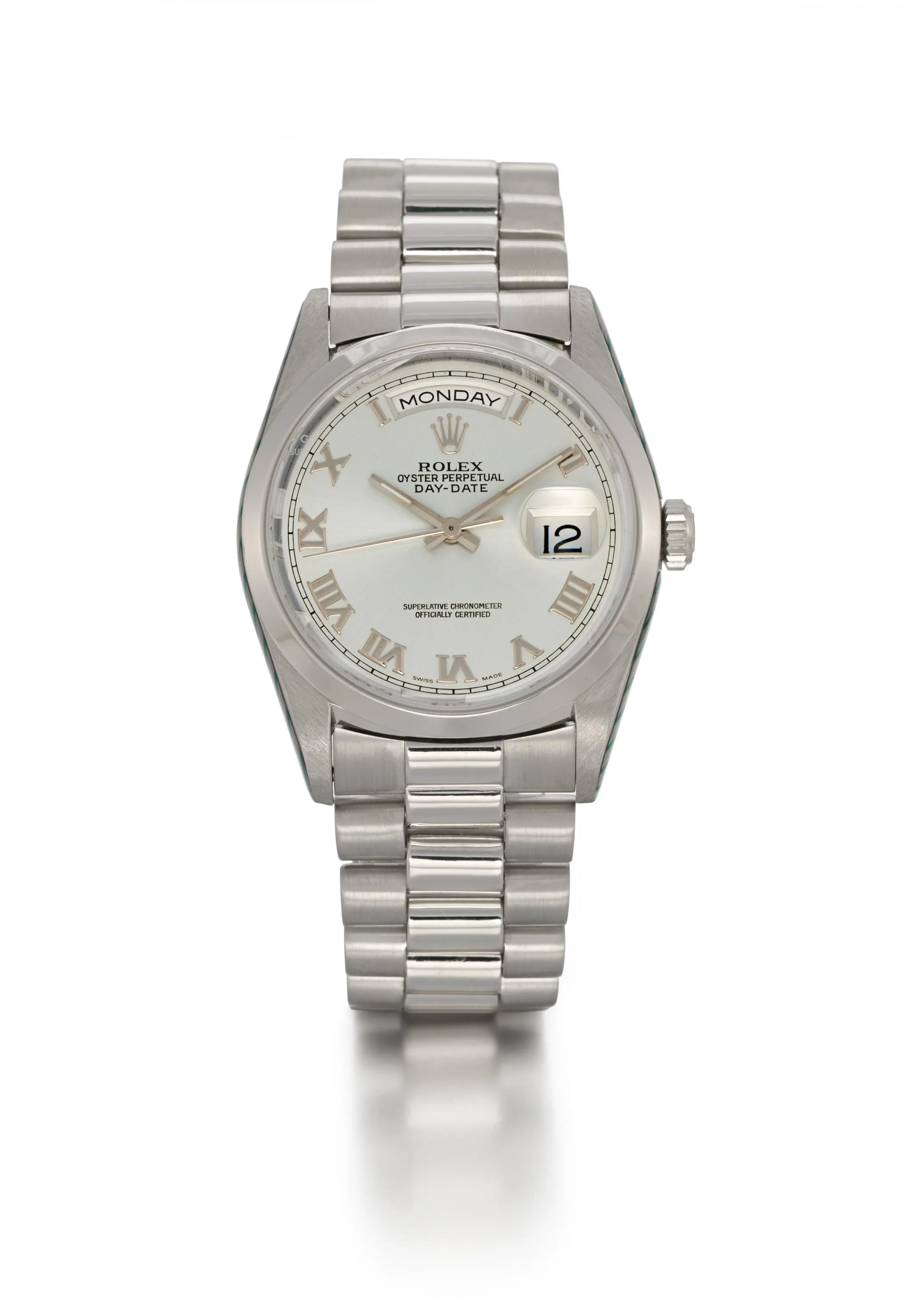 Rolex Day-Date 36 18206 36mm Platinum Silver