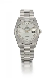 Rolex Day-Date 36 18206 Platinum Silver