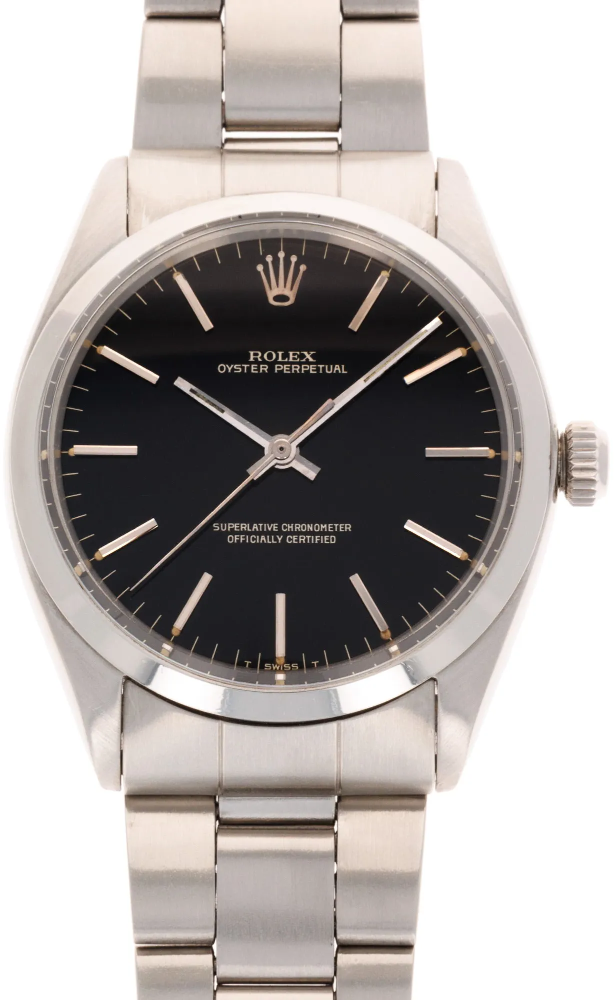 Rolex Oyster Perpetual 1002 34mm Stainless steel Black