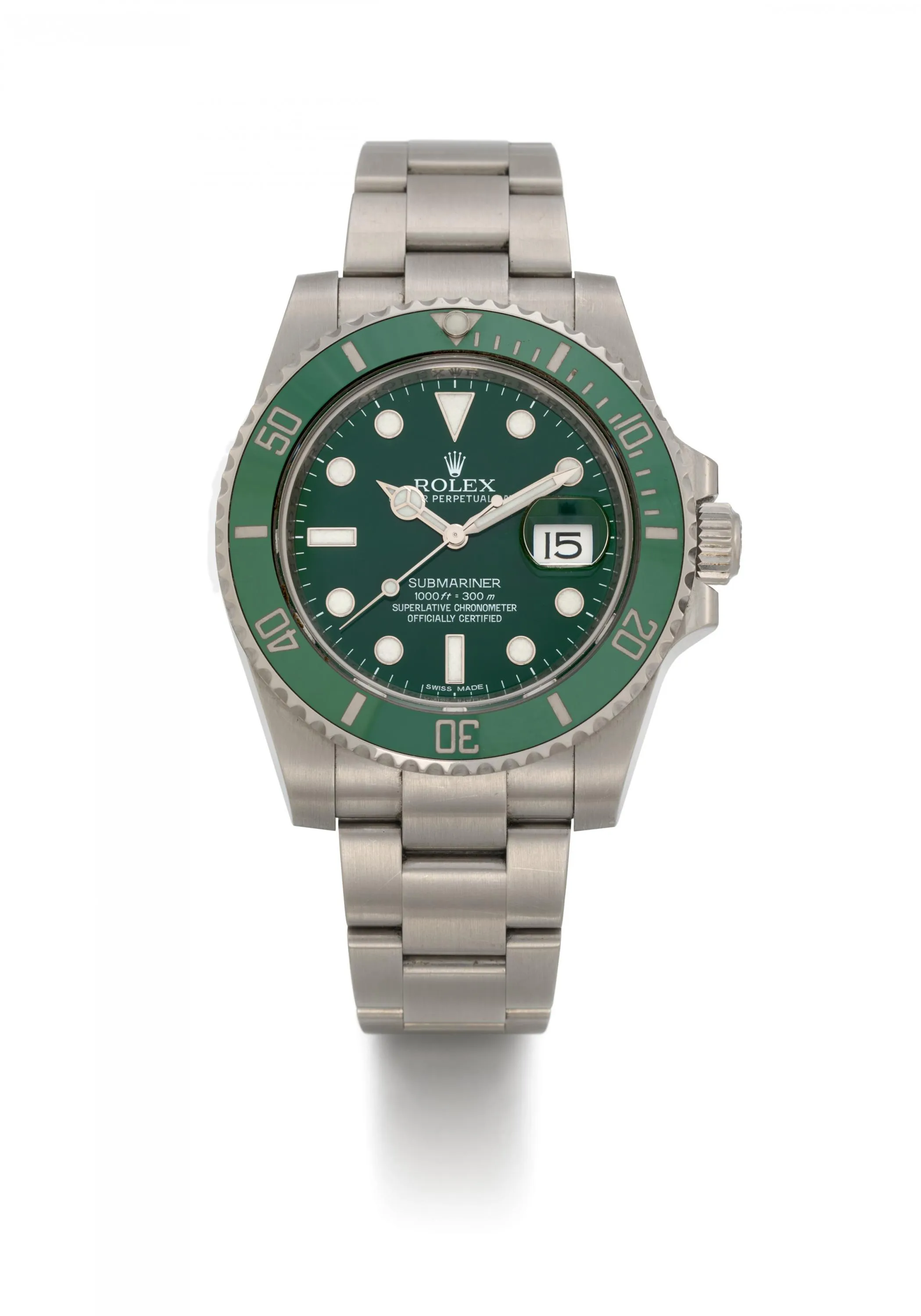 Rolex Submariner 116610LV 40mm Stainless steel and Cerachrom Green