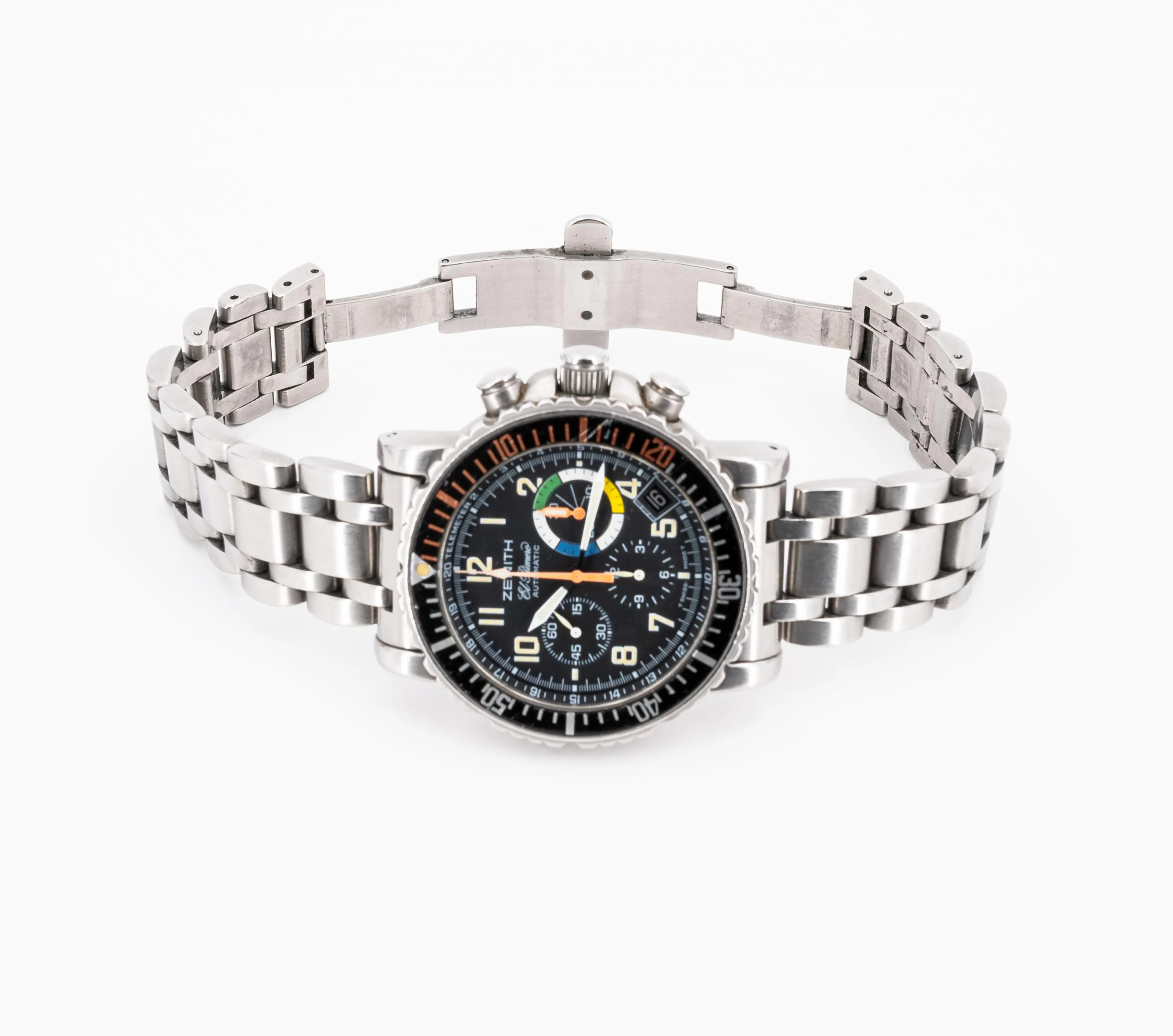 Zenith El Primero Rainbow Flyback 02.0480.405 40mm Stainless steel Black 1