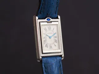 Cartier Tank Basculante 2405 Stainless steel White