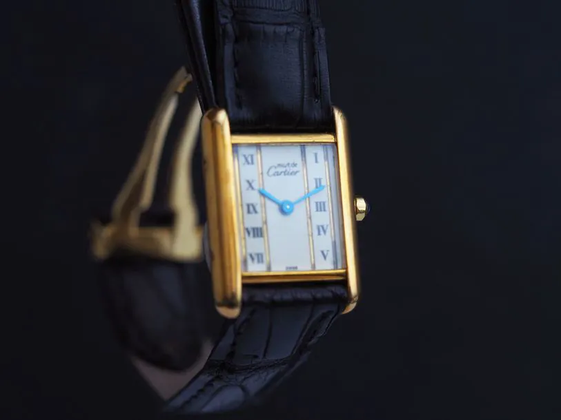 Cartier Tank Must 21mm Vermeil White