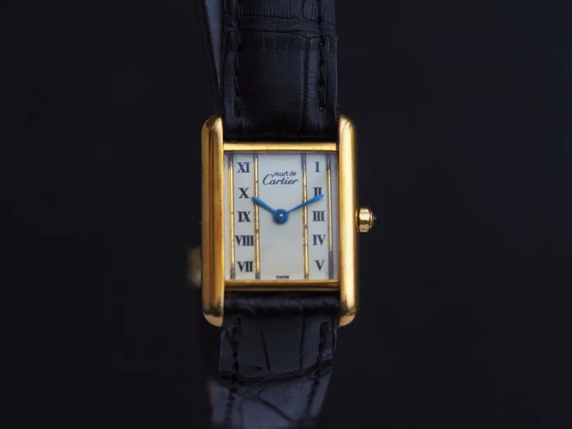 Cartier Tank Must 21mm Vermeil White 1