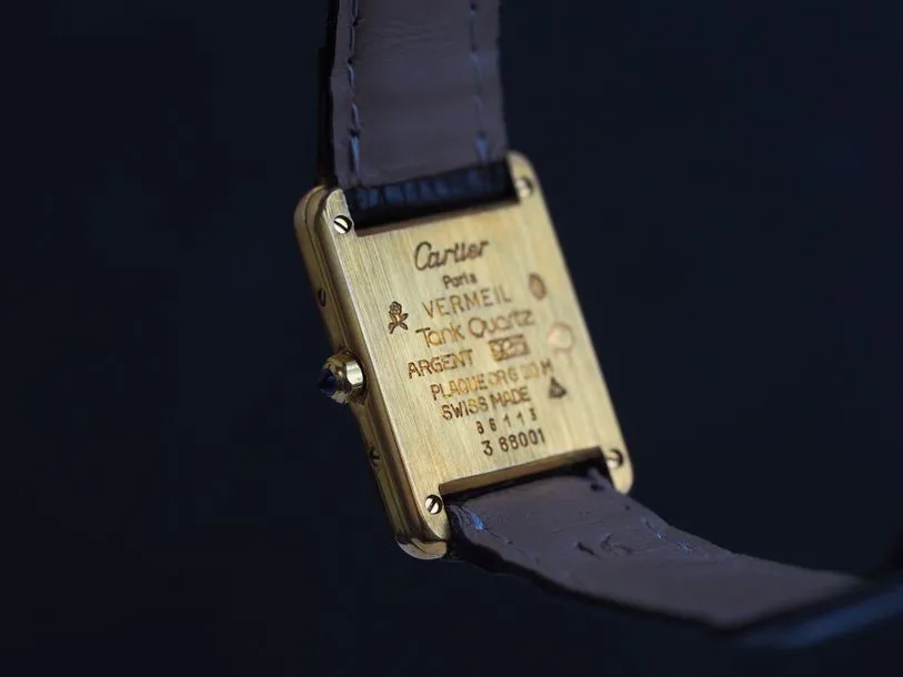 Cartier Tank Must 21mm Vermeil White 3