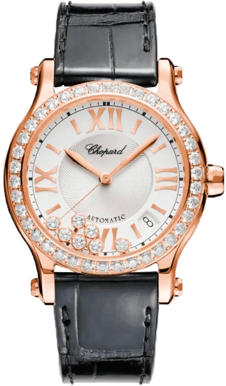 Chopard Happy Sport 274808-5003 36mm Rose gold Silver