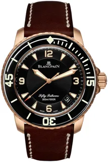 Blancpain Fifty Fathoms 5015A-3630-63B Red gold Black