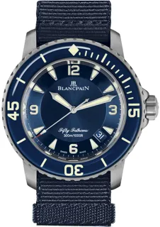 Blancpain Fifty Fathoms 5015-12B40-NAOA Titanium Blue