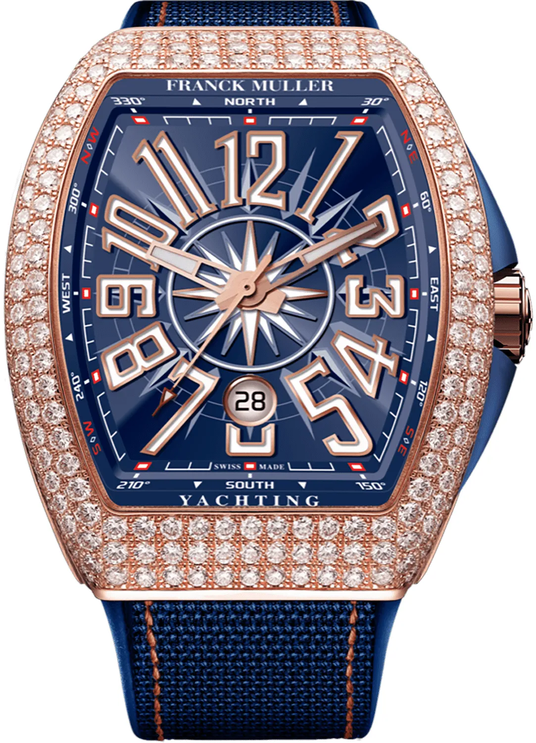 Franck Muller Vanguard V 45 SC DT YACHT D (BL) RGN 44mm Rose gold