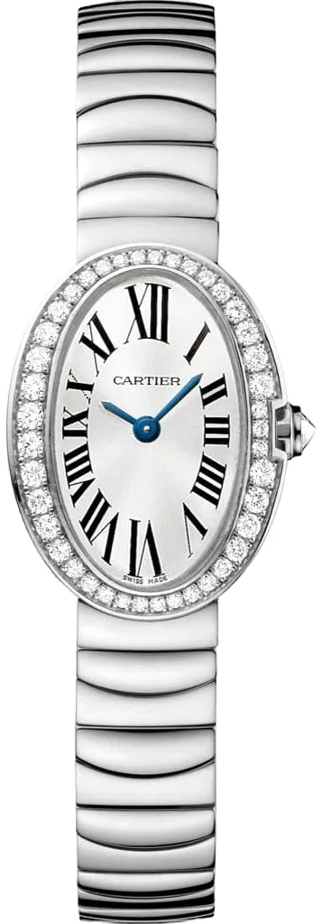 Cartier Mini Baignoire WB520025 25mm White gold Silver