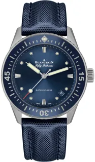 Blancpain Fifty Fathoms 5100-1140-O52A Stainless steel Blue