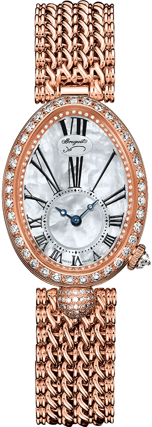 Breguet Reine de Naples 8928BR/51/J20/DD00 24mm Rose gold White