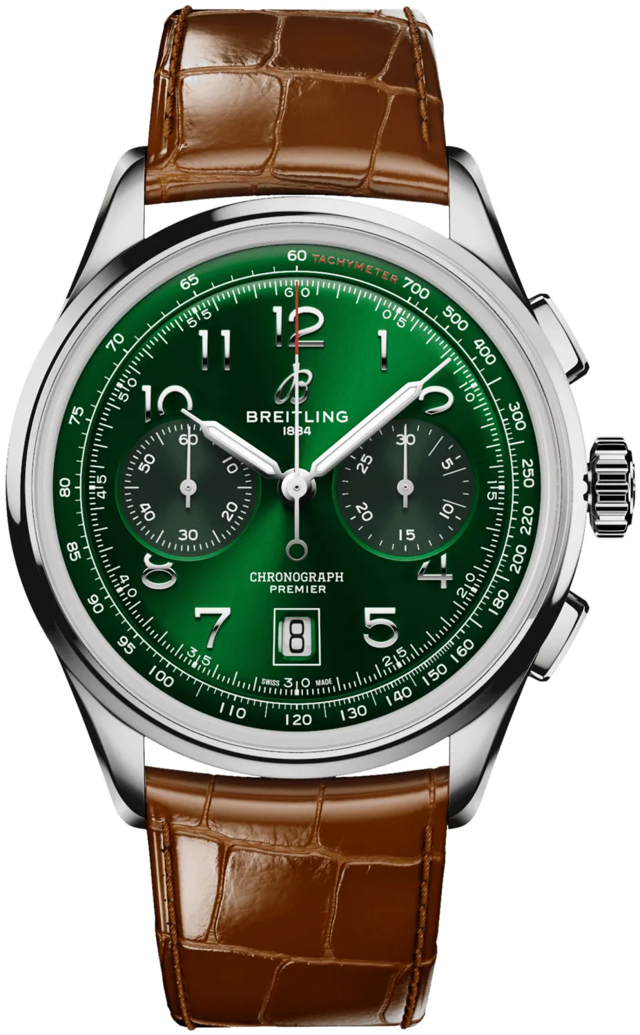 Breitling Premier AB0145371L1P1 42mm Stainless steel Green